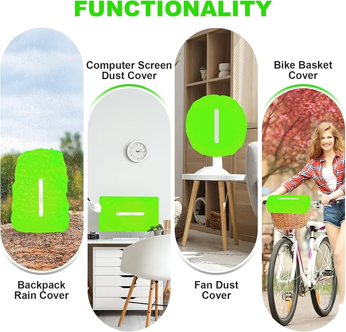 LAMA Waterproof Backpack Rain Cover, Reflective Rucksack Rain Cover for Anti-Dust/Anti-Theft/Bicycling/Hiking/Camping/Traveling/Outdoor Activities,XL Size (for 56L-70L Backpack), 1 Pcs Green
