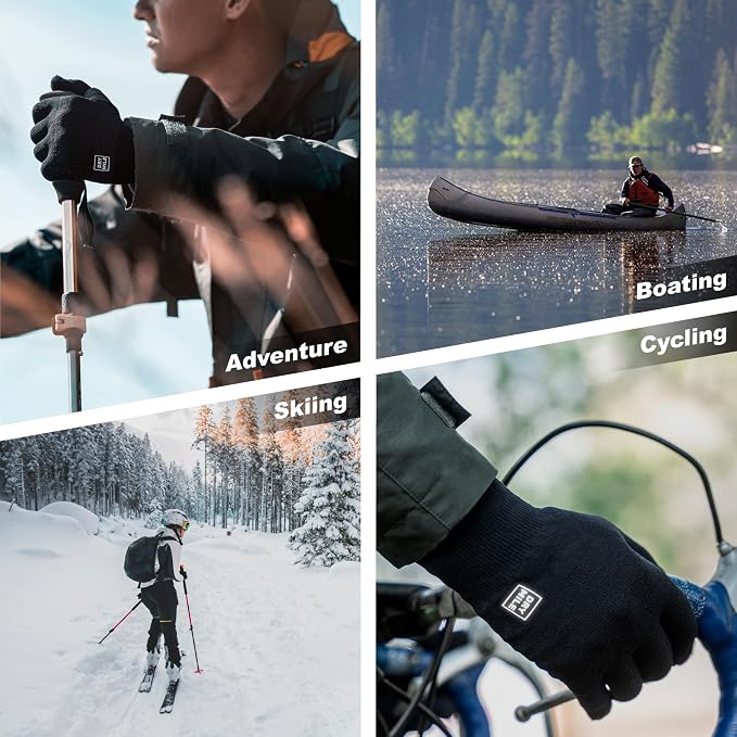 DRYMILE Alpine Waterproof Dexterity Gloves – Thermal Fleece Gloves for Men & Women – Touchscreen & Non-Slip Grip – Hiking, Skiing, Cycling, Fishing & Hunting.