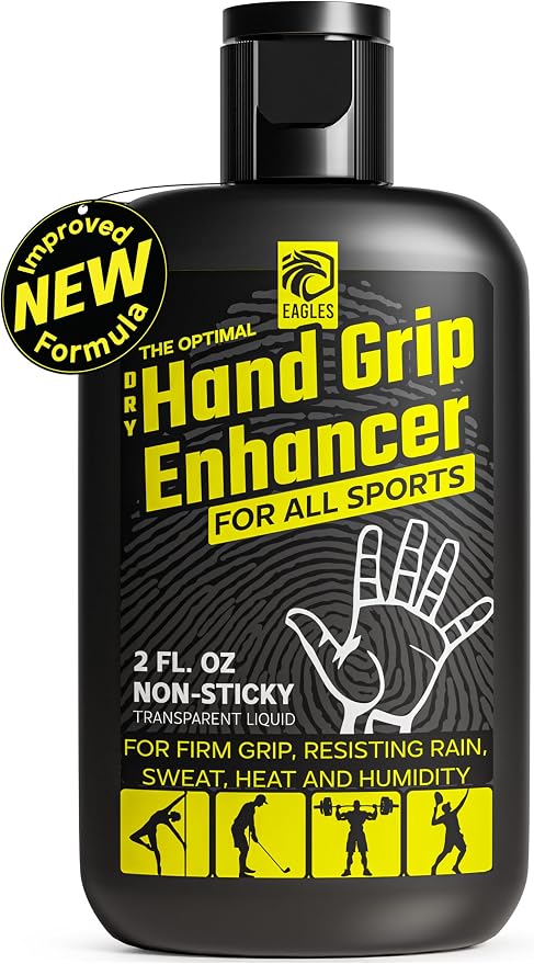 EAGLES Dry Hand Grip Enhancer, 1, 2 or 3 Pack Non-Sticky Anti-Slip Solution for Pole Dancing, Sweaty Hands Dry Grip for Football Tennis Golf Gymnastics Gaming Weightlifting Pole Fitness