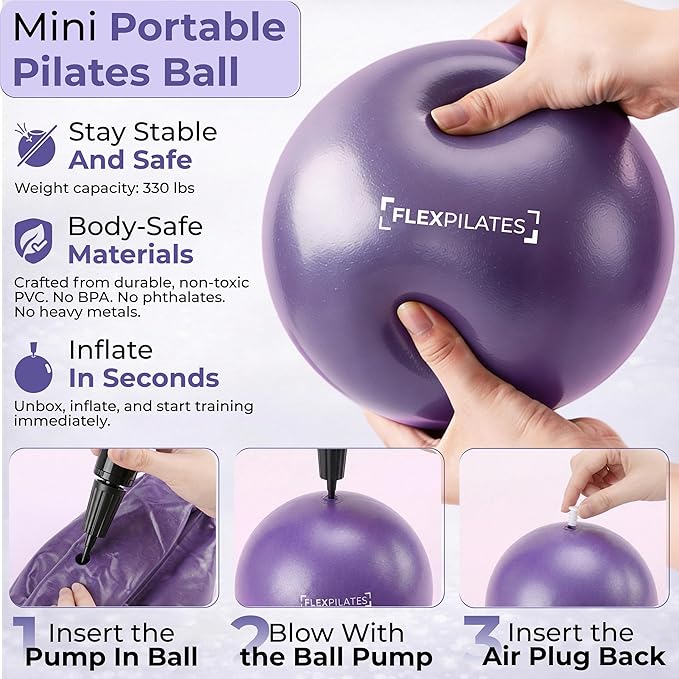Pilates Ring Kit with Video Workout Guide, Studio Grade Anti-Deformation Pilates Kit with Ankle Weights for Women, Pilates Equipment Set for Beginner with Pilates Essentials kit for Women