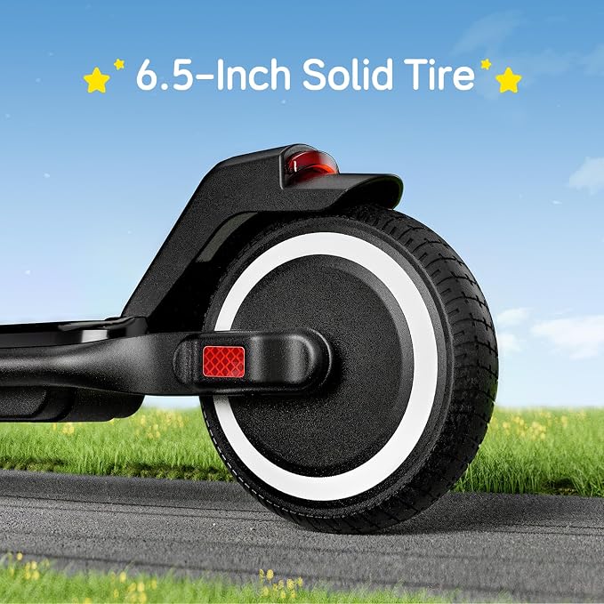ECOROAD EK6 Kids Electric Scooter for 6-12, 3/6/10mph Speeds for Ultimate Comfort & Adjustable Height, 150W & Dual Brake Safety Electric Scooter, for Outdoor Play, Park Rides (Rider:3.9-5.2 FT)