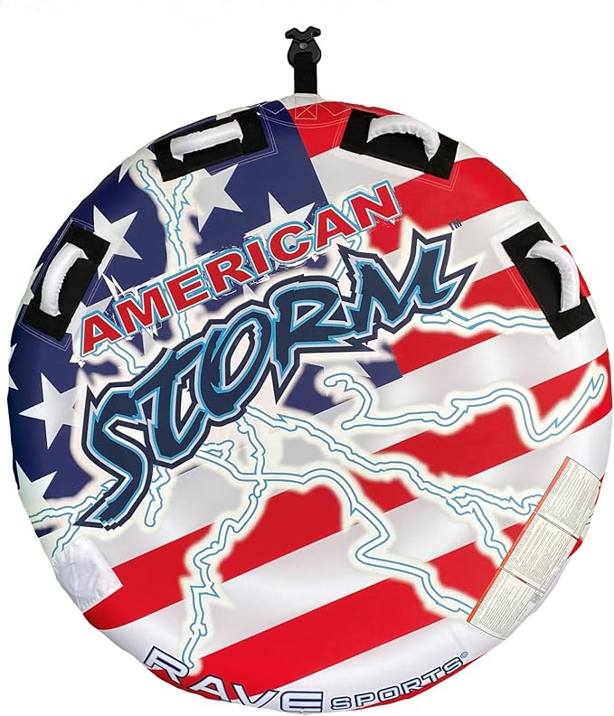 Rave Sports American Storm 2-Rider Boat Towable Tube | Durable