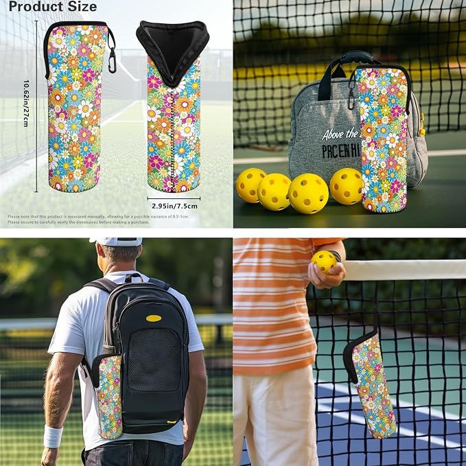Pickleball Paddles Set 3PCS Pickleball Paddle Case Pickleball Racket Pickleball Bag Ideal for Beginners Gifts