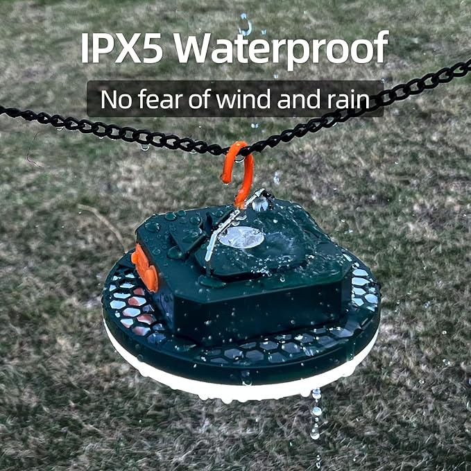 Ultra-Bright Rechargeable LED Camping Lantern,Portable Hanging Tent Light with USB C Charging, IPX5 Waterproof, Magnetic Base & Hook for Camping, Glamping, Backyard & Emergency