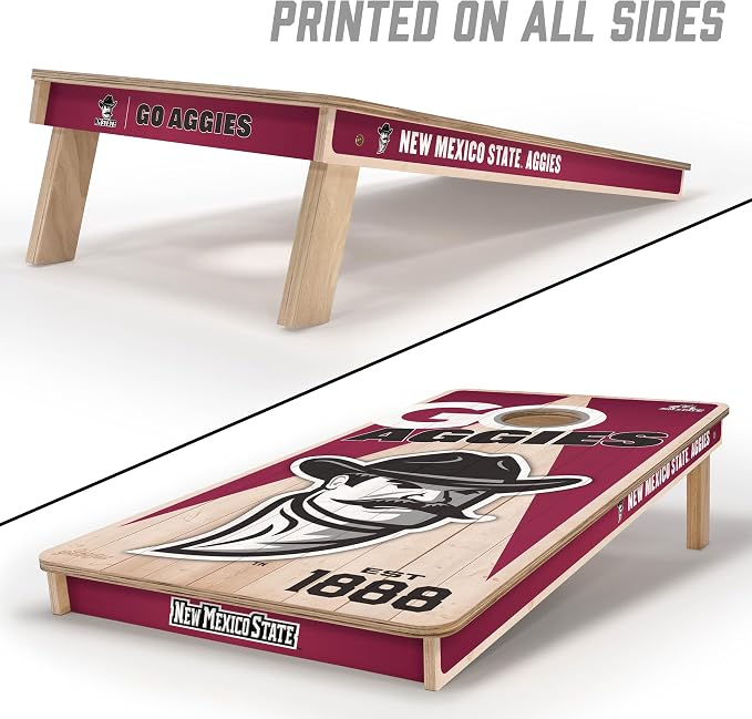 YouTheFan NCAA 2’ x 4’ Professional Wood Cornhole Game