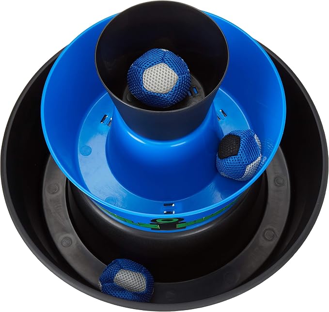 BULZiBUCKET Game by Water Sports - Beach, Tailgate, Camping, Yard, and Pool Games- Indoor/Outdoor Kids Toys - Pool Accessories Perfect for Family Game Night (Blue/Black)
