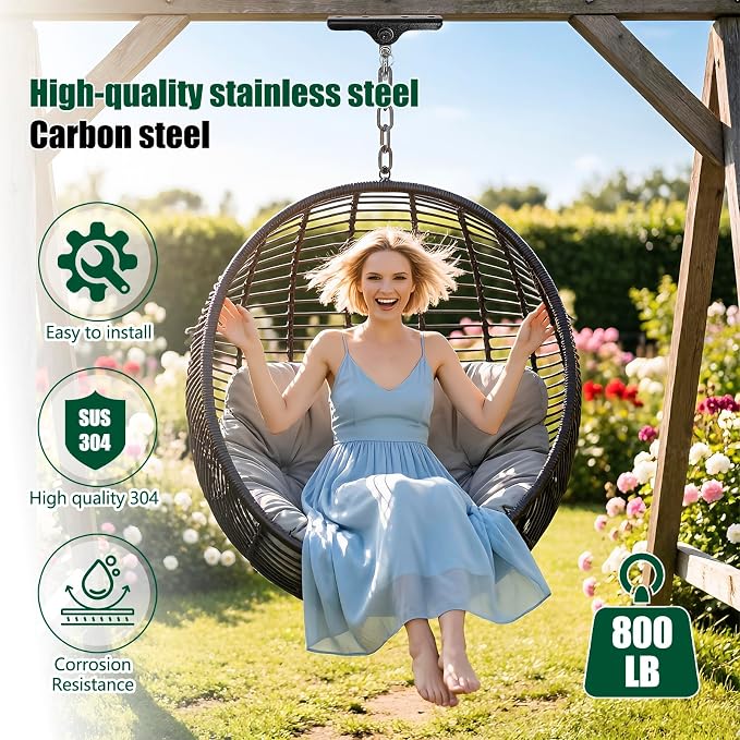 Heavy Punching Bag Hanger | Wall/Ceiling Mount Hook with 180° / 360° Rotation | Wood Beam Holder for Boxing, Weight Training, Aerial Yoga Swing & Hammock