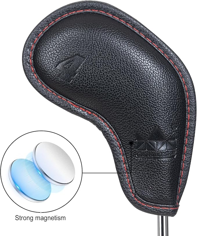 Craftsman Golf Embossed No. Black Cyan Golf Club Iron Headcovers Set for Ping Callaway Mizuno Taylomade Etc.