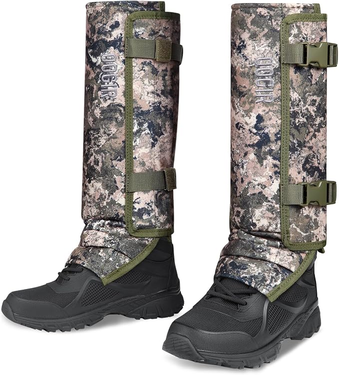UIIHUNT Snake Gaiters, Waterproof Snake Chaps Snake Gaiter for Men Women, Adjustable Snake Bite Protection Snake Guards