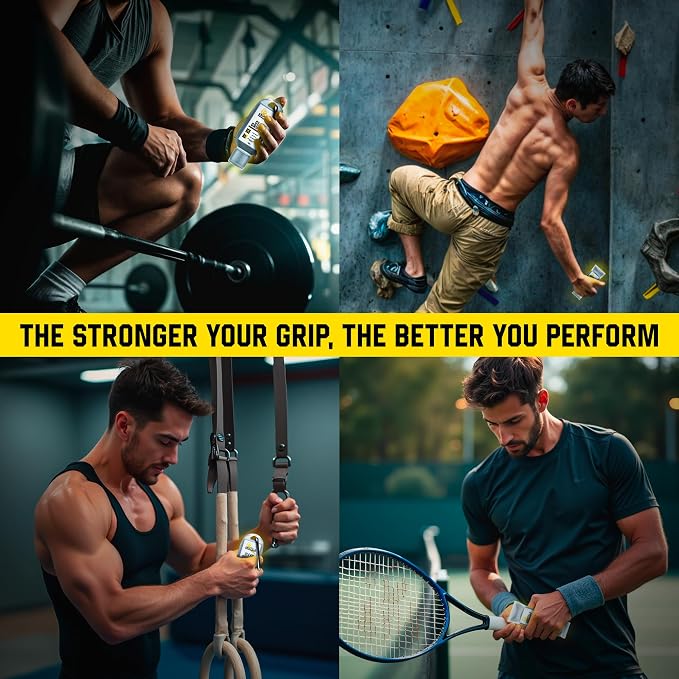 GRIPZILLA Liquid Chalk Kit Gym Chalk for Weight Lifting, Rock Climbing, Pole Grip, Bouldering, Powerlifting, Ball, Gymnastics, Sports, and Workout - Package May Vary