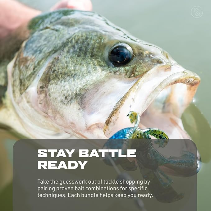 Googan Squad Mondo Kit Bass Fishing Lure Sets for Largemouth & Smallmouth Bass – Includes Premium Tackle & Mystery Box Essentials