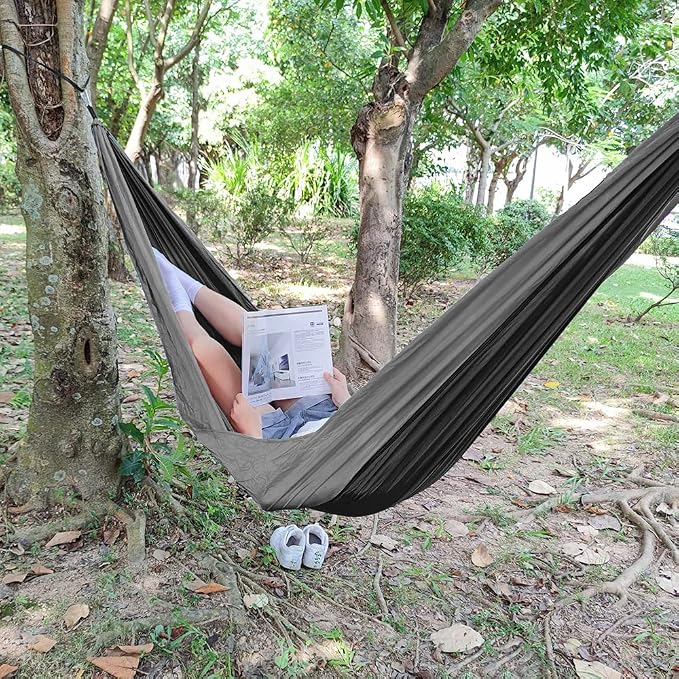 Forbidden Road Camping Hammock 400lbs Capacity Portable Hammock for Outside, Backyard, Travel, Backpacking, Beach