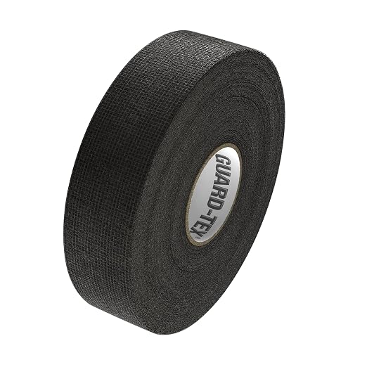 Guard-Tex® Black Finger Tape 3/4 in Self-Adhering Cotton Gauze for Trades — No Adhesive No Residue Skin Protection and Tool Grip — 16 Rolls x 90 ft — Made in USA Since 1935