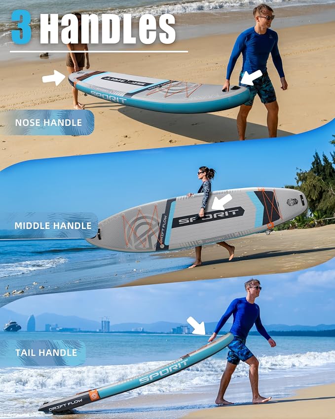 11'6×35" Super Wide Inflatable Stand Up Paddle Board, Ultra Stable SUP Board for Adults, 450lb Capacity with Shoulder Strap, 100L Backpack, Removable US Fin, Floating Paddle, Safety Leash