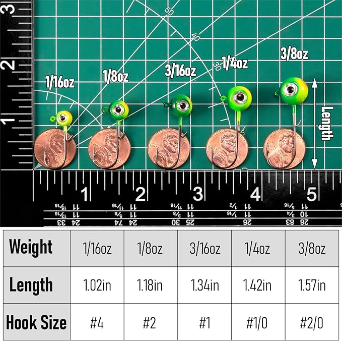 Dr.Fish 10 Pack 3D Eye Fishing Jig Heads Ball Swimbait Jig Saltwater Freshwater Bass Walleye Fishing Hooks Crappie Trout