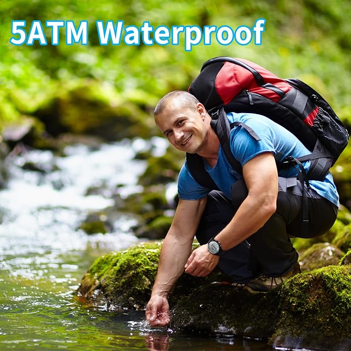 EZON Sports Digital Outdoor Watch H009 with Altimeter,Barometer, Thermometer,Weather Forecast, EL Backlight & Stopwatch,Ideal for Hiking & Climbing