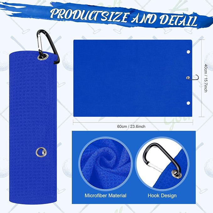 Syhood 21 Pcs Golf Accessories Kit Cleaning Kit Include Golf Brush, Towel, Groove Sharpener, Divot Repair Tool, Ball Alignment Portable Tool Gifts Graduation for Men