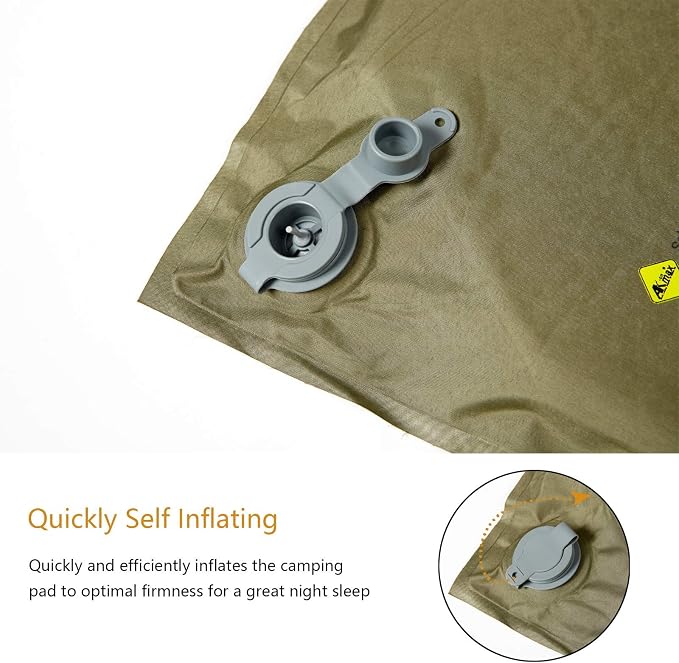 Akmax.cn MT Military Army Alice Embedded Air Self-Inflating Camp Mat Olive Drab
