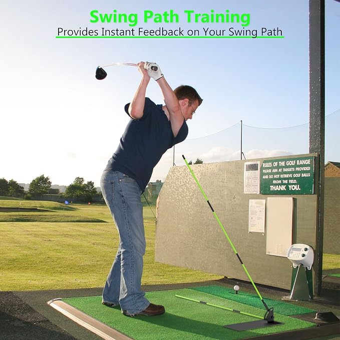 Golf Alignment Sticks - Golf Sticks Alignment Holder Plate, Golf Alignment Rods Aid for Aiming, Putting, Full Swing Trainer, Posture Corrector Golf Training aid