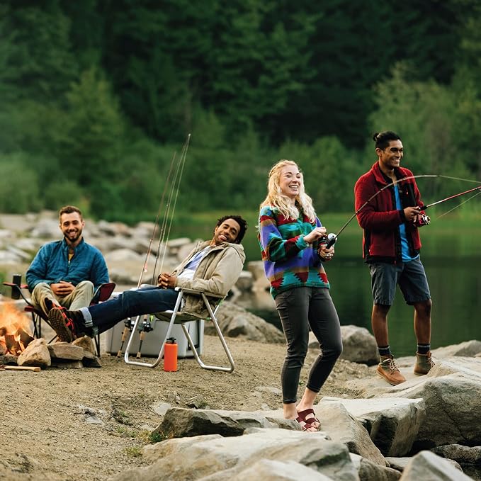 Zebco Roam Spincast Reel and Fishing Rod Combo, 6-Foot 2-Piece Fiberglass Fishing Pole with ComfortGrip Handle, Quickset Anti-Reverse Fishing Reel, Pre-Spooled with 10-Pound Zebco Line
