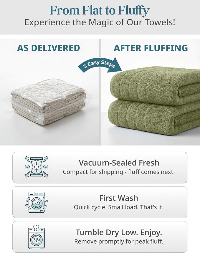 Casa Platino 100% Cotton Bath Sheets Pack of 4 (36"x72") - Ring Spun Mercerized Cotton Bathroom Towel Set - Quick Dry, Soft & Absorbent Large Bath Towels - Holds Well After Multiple Washes - Oil Green