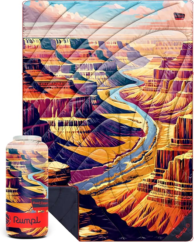 Rumpl Original Puffy National Park Blanket for Camping and Outdoors, Grand Canyon - V3