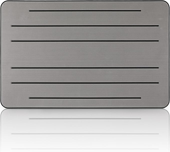 Tinideya 20mm Thick Non-Slip Helm Station Pad 22 x 14 Inches EVA Boat Helm Pad Mat Gray Chair Anti-Skid Cushion Protects Boat Seats Upholstery from Rips, Dirt Wear from Stepping on Seats