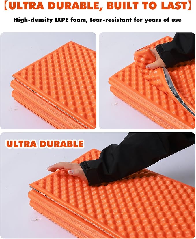 Camping Foam Sleeping Pad Lightweight Closed Cell Folding Camping Mat Moisture-Proof Camping Mattress Portable for Outdoor Hiking Mountaineering Blue