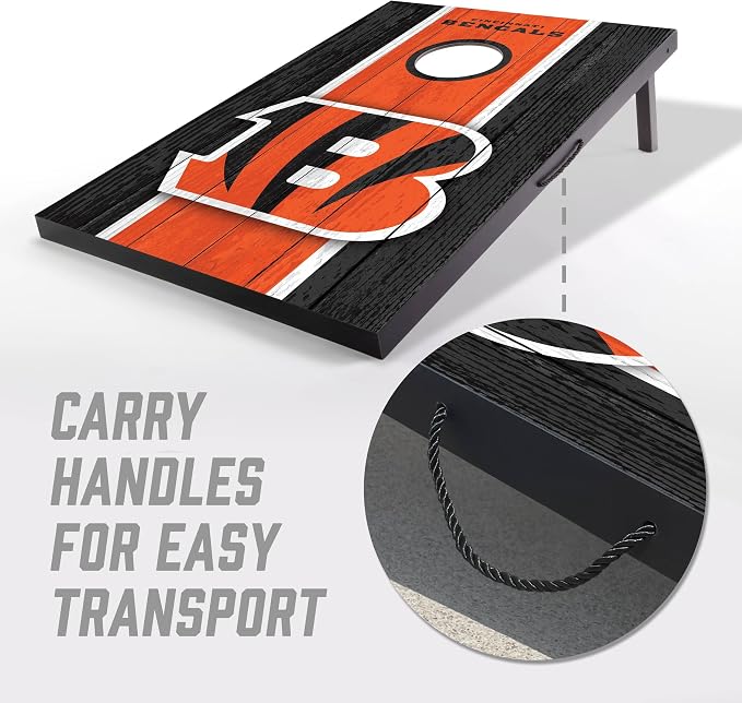 YouTheFan NFL 2' x 3' Portable Cornhole Game with Logo Bags