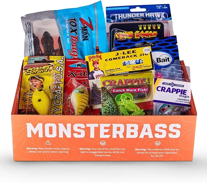 Mystery Fishing Tackle Box, Multi-Species Box for Freshwater Anglers | Includes Professional Bass, Panfish, Trout and Pike Lures. a Premium Fishing Gift for Men and Freshwater Anglers