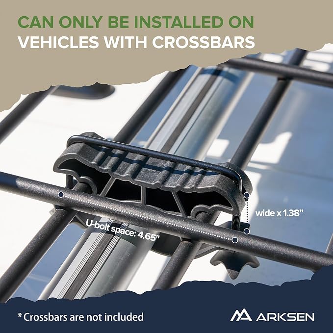 ARKSEN 64" x 39" x 6" Roof Rack Basket with Extension, 150 lb Heavy-Duty Steel Cargo Carrier, Fits Crossbars up to 1.38" Thick, for SUV & Pickup Truck