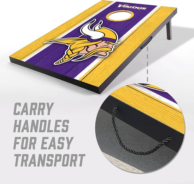 YouTheFan NFL 2' x 3' Portable Cornhole Game with Logo Bags