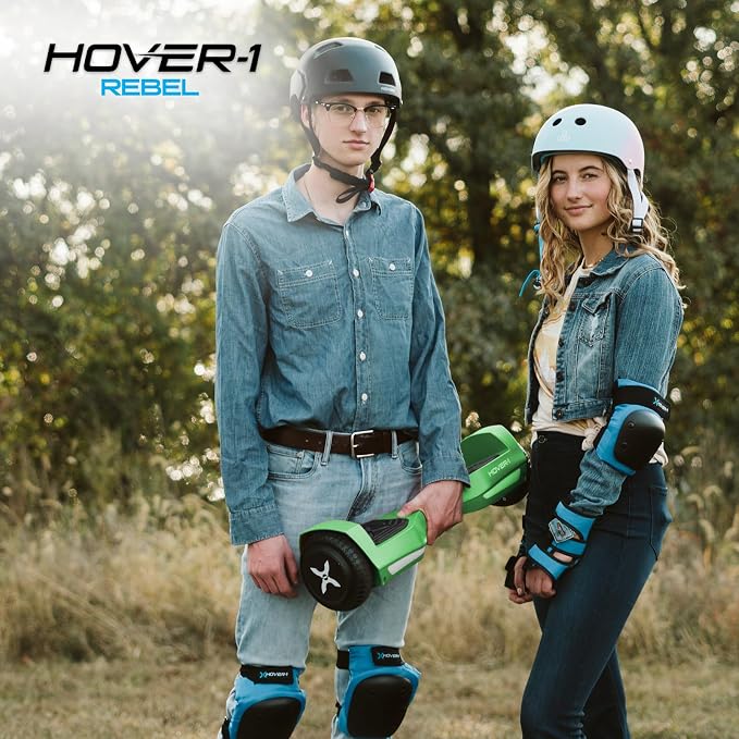 Hover-1 Rebel Electric Self Balancing Scooter for Kids with 6.5” Tires, Dual 110W Motors, 6 mph Max Speed, and 3 Miles Max Range Self Balancing Board