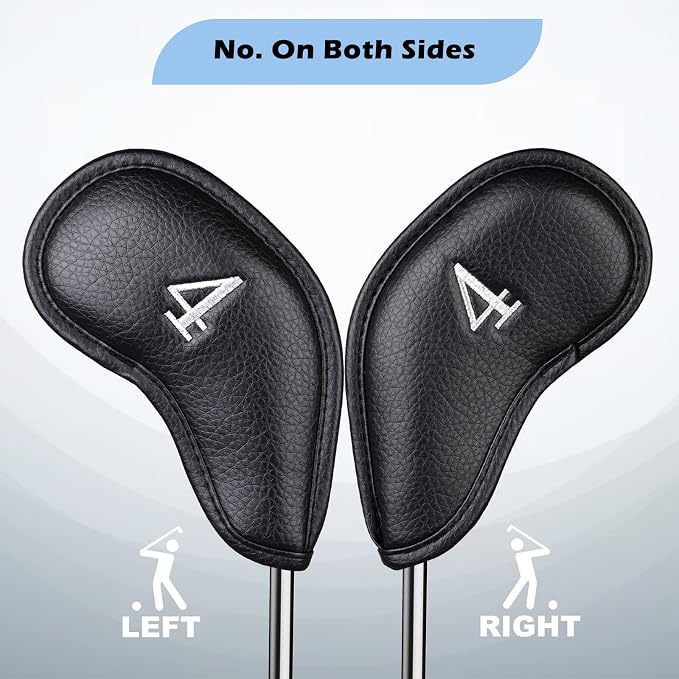 Craftsman Golf Magnetic Iron Headcovers Protective Cover with Large No. Available for Customize Name
