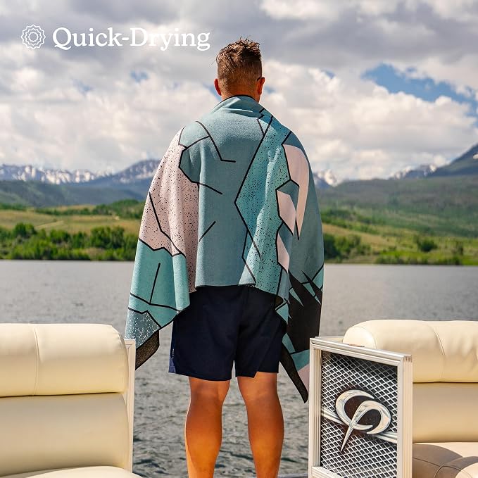 Nomadix Original Towel - National Parks- Perfect for Beach, Pool, Travel, Camping, Yoga - Made with Recycled Materials - Super Absorbent - Sand Resistant