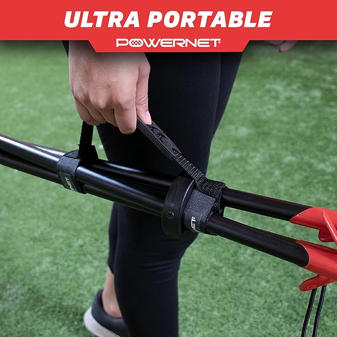 PowerNet Baseball Softball Portable Ball Caddy, Holds Bucket of Baseballs, Softballs, Tennis Balls, Use During Batting Practice Training and Drills