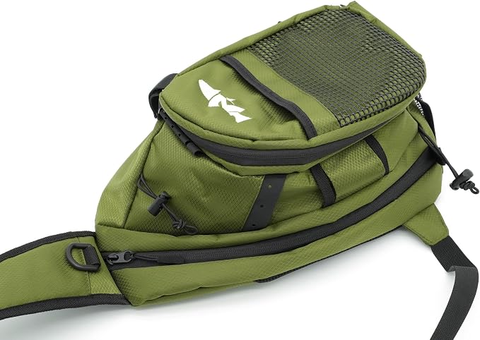 NIRVANA Fly Fishing Sling Pack (Olive)
