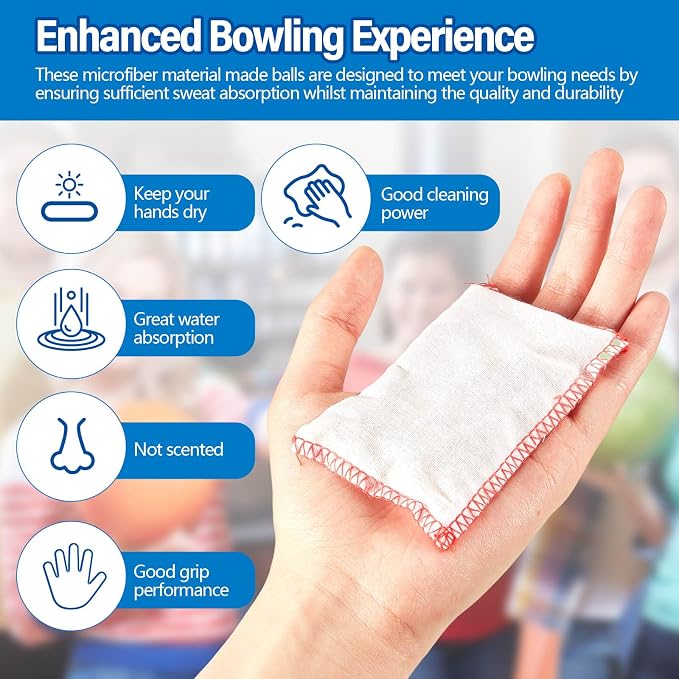 Simgoing Bowling Rosin Grip Bag Bowling Accessories Kit Grip Sack Powder Bag for Drying Hand for Golf Tennis Lifting Rock Climbing Gymnastics
