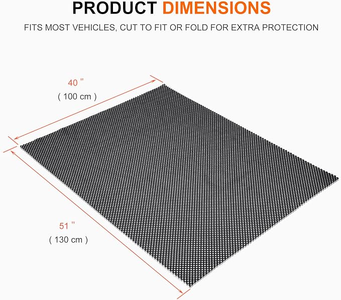 51"x40" Anti Slip Mat for Car Top Carrier Rack & Rooftop Cargo Bag, Universal Protective Mat Roof Rack Pad for Truck SUV Van RV