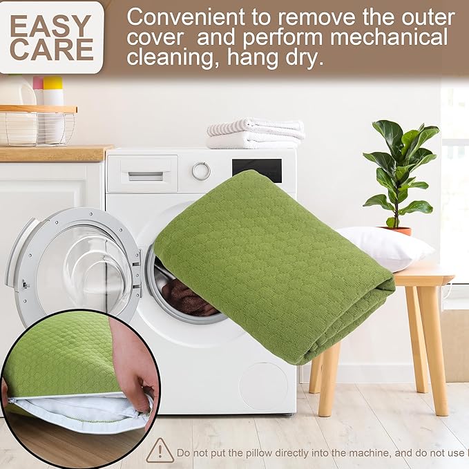 Travel Pillow Compressible Camping Memory Foam Pillow - Dark Grey M Size, Avocado Green S Size, Ideal Backpacking, Airplane and Car