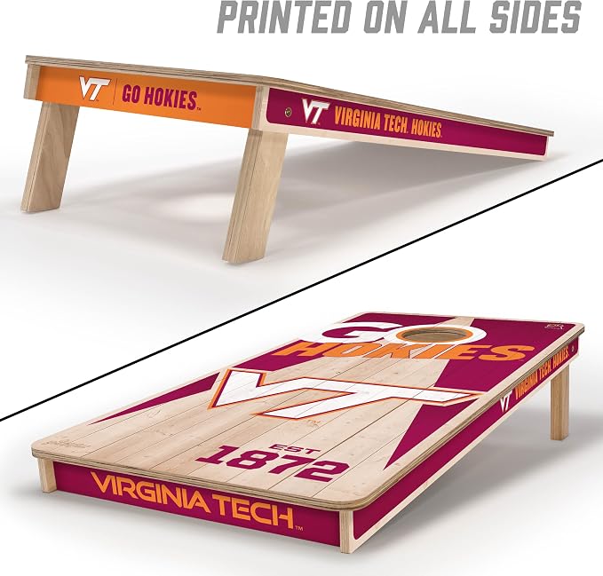 YouTheFan NCAA 2’ x 4’ Professional Wood Cornhole Game