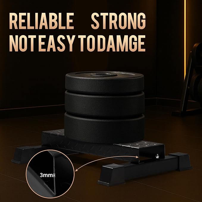 Steel Standing Calf Raise Bar, Anti-Slip Calf Raise Block & Platform, Calf Stretcher Machine for Home Gym, Ankle Rehab & Squat