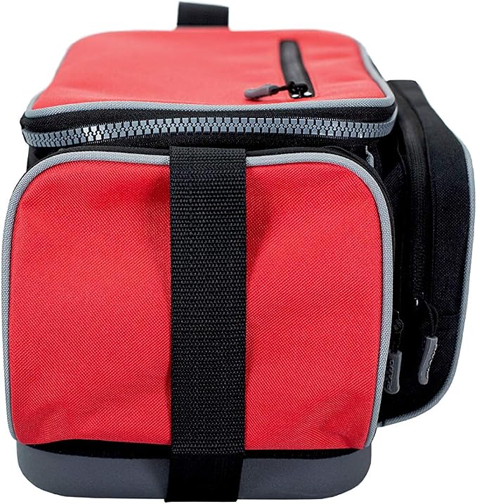 Plano Weekend Series 3600 Deluxe Tackle Case, Medium, Red Fabric, Includes 2 3600 Stowaway Utility Storage Boxes, Soft Fishing Tackle Bag, Premium Storage