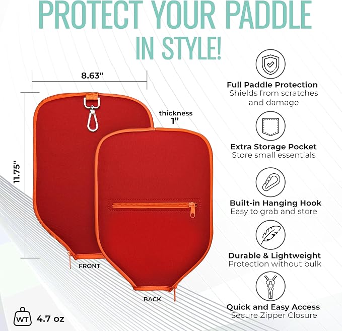 Pickleball Paddle Single and Set – USAPA Approved Lightweight Paddles, Fiberglass Surface, 13mm Honeycomb Core, Outdoor Balls & Carry Bag