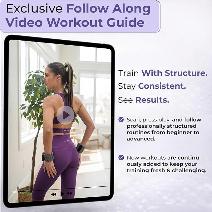 Pilates Ring Kit with Video Workout Guide, Studio Grade Anti-Deformation Pilates Kit with Ankle Weights for Women, Pilates Equipment Set for Beginner with Pilates Essentials kit for Women
