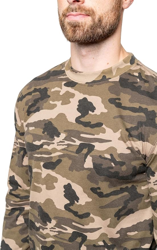 Insect Shield Men's Woodland Camo Long Sleeve T-Shirt