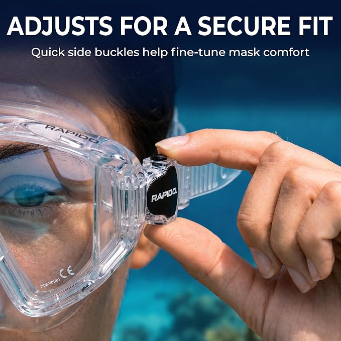 Rapido Clareza Three Lens Mask and Snorkel Combo