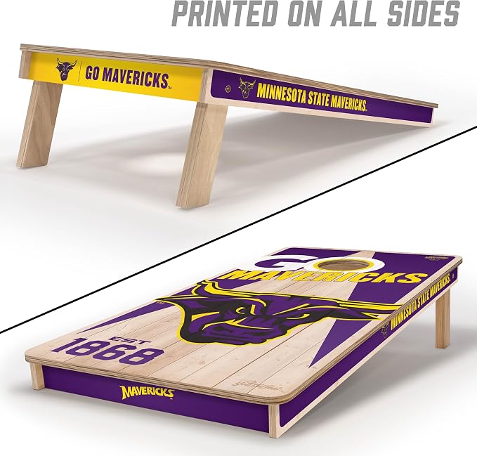 YouTheFan NCAA 2’ x 4’ Professional Wood Cornhole Game