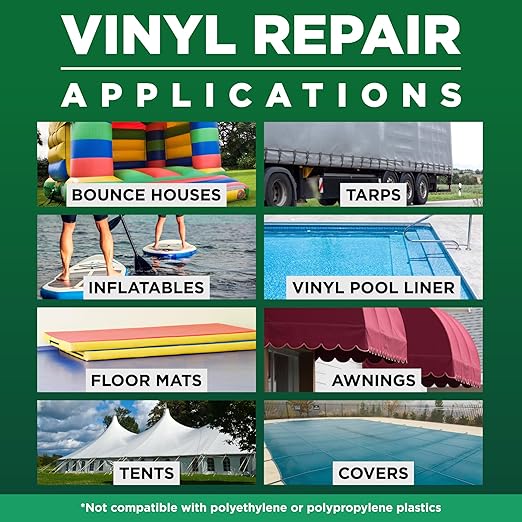 HH-66 Vinyl Cement 8 oz - Vinyl Adhesive, Cement Glue, Industrial Contact Cement for PVC & Vinyl Repair - Waterproof Flexible Vinyl Glue for Tarps, Pool Liners, Inflatables & Marine – RH Adhesives