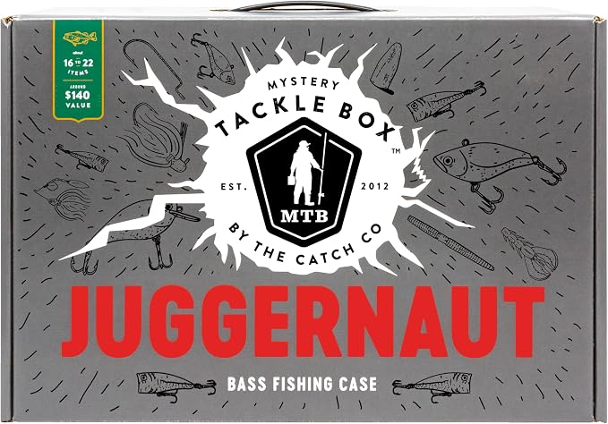 Catch Co Mystery Tackle Box Freshwater Largemouth and Smallmouth Bass Lures Fishing Kit